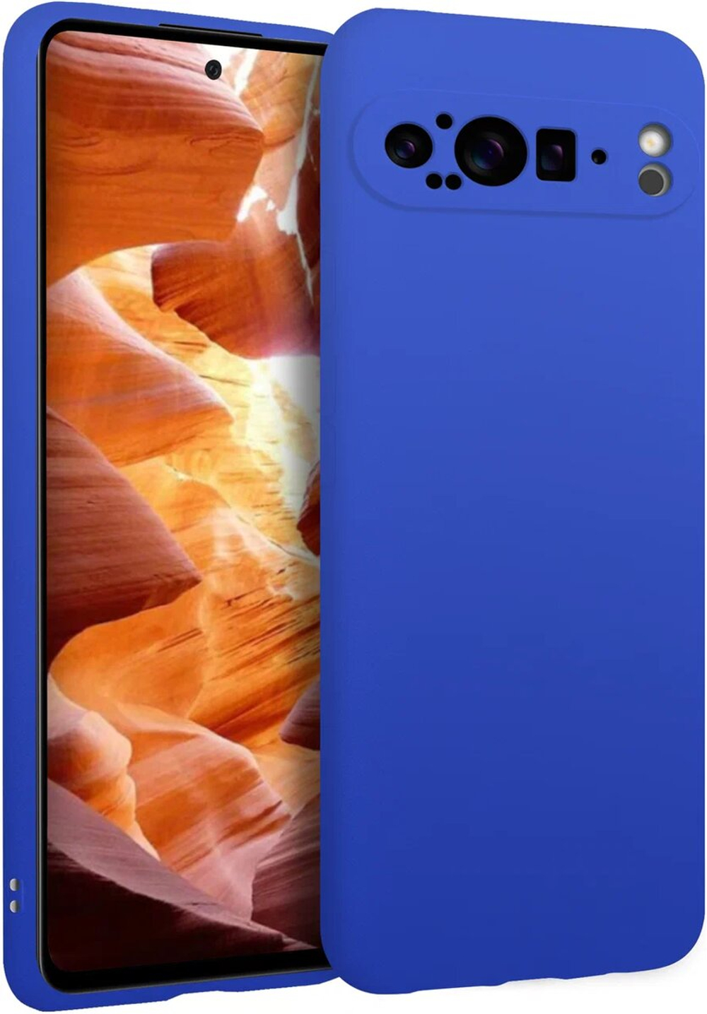 Мягкий Soft Touch чехол из силикона для GOOGLE PIXEL 9 PRO с бархатной подкладкой