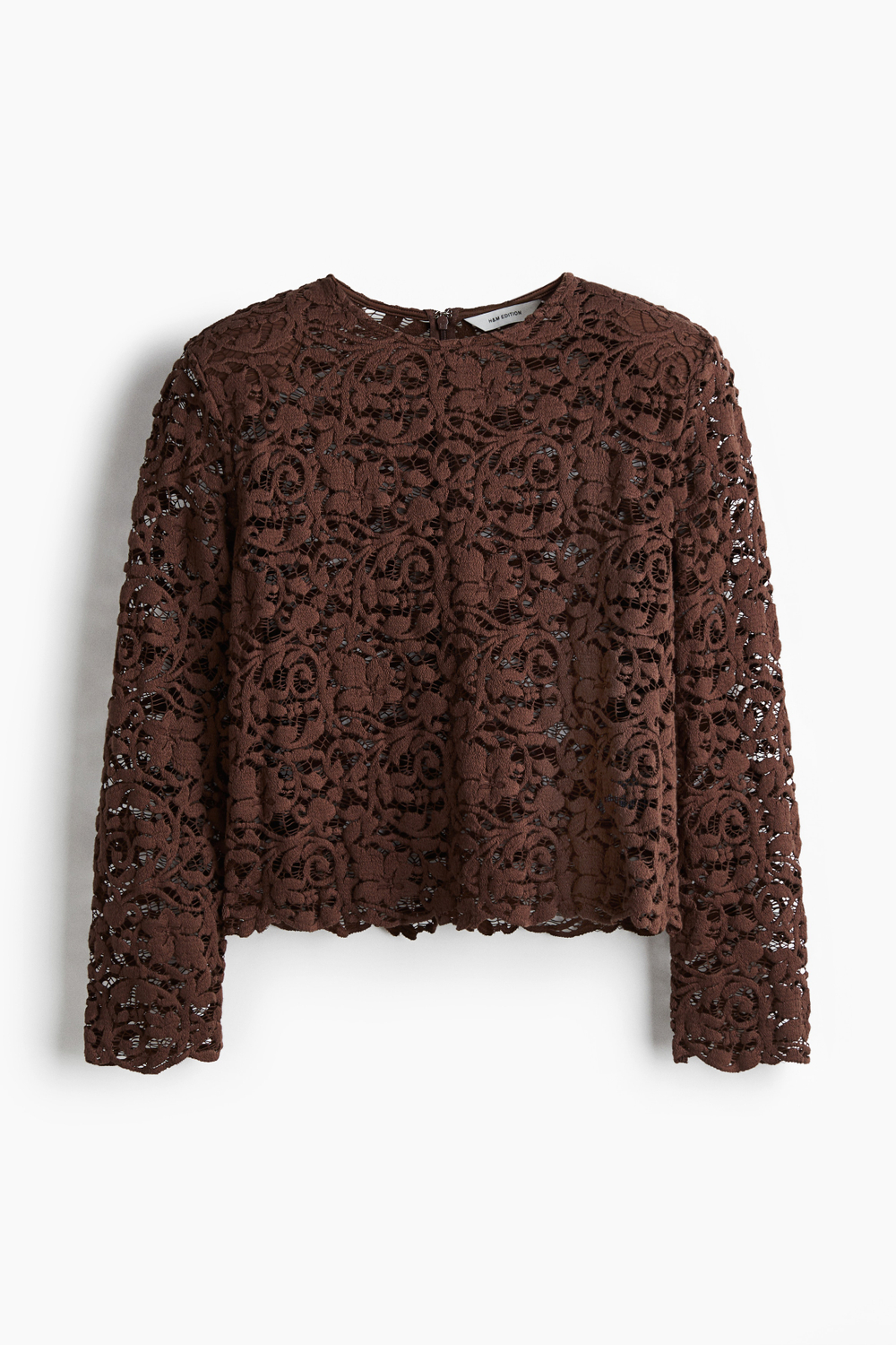 Кружевная блуза с подплечниками - H&M