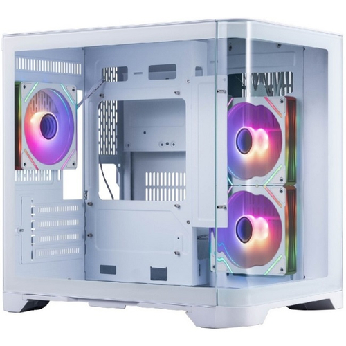 Корпус Mini-Tower 1STPLAYER UVIEW UV5 ARGB, Micro-ATX, белый (UV5-WH-2FC7R-W-1FC7-W)
