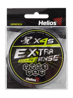 Шнур плетеный для рыбалки Helios Extrasense X4S PE Green 92m 1.2/18LB 0.20mm (HS-ES-X4S-1.2/18LB)