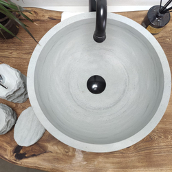 Раковина из андезита Bowl Blue Kecil Small BA-60973 40x40x15