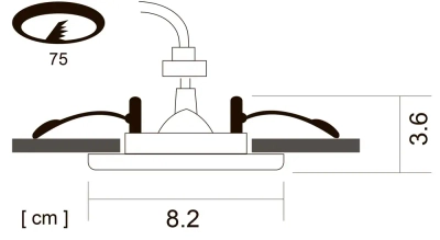 Точечный встраиваемый светильник Arte Lamp AQUA A5440PL-1WH, 1хGU10