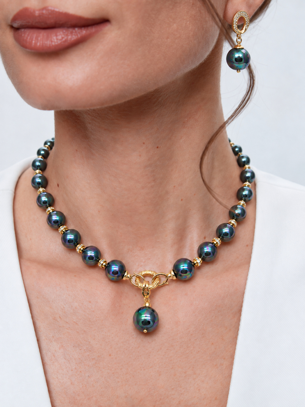 91004674 Серьги Selena Pearls