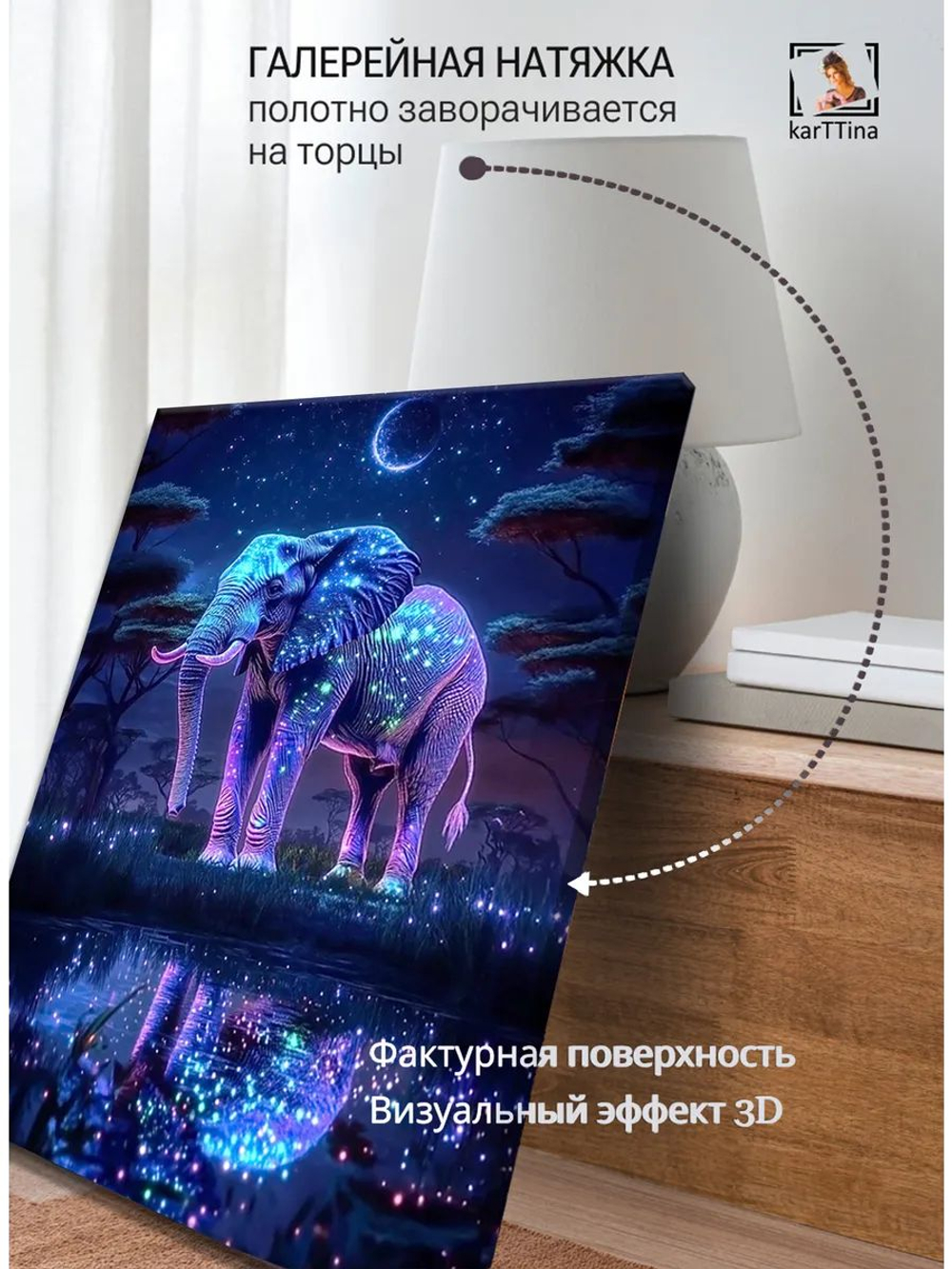 Картина Звёздный странник для интерьера 30х40см 1шт.