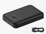 Внешний аккумулятор с магнитом повербанк 10000mAh 20W чёрный Magnetik Mini WireLess BASEUS PPCXM10