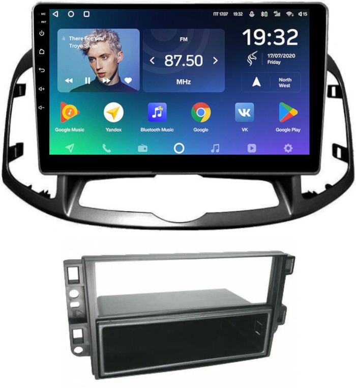 Магнитола для Chevrolet Captiva 2011-2015 (перенос БК вниз) - Teyes CC2 PLUS монитор 10.1" QLED, Android 10, Быстрая, SIM-слот