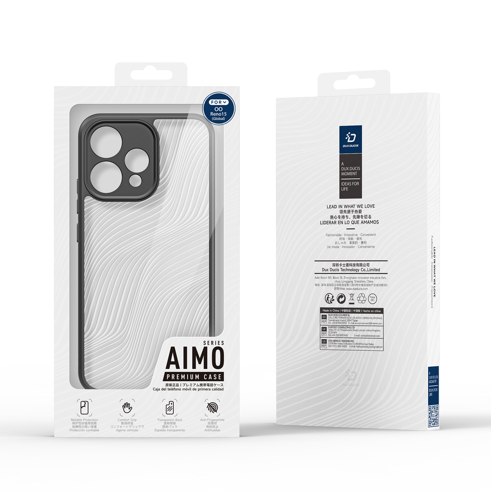 Чехол усиленный для смартфона OPPO Reno15 5G, серия Aimo Series от Dux Ducis