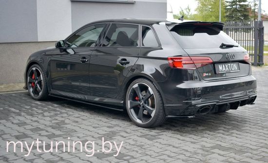 Сплиттеры накладок на пороги для AUDI RS3 8V Sportback (17-...)