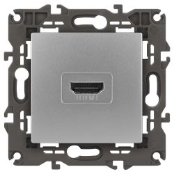 Розетка ЭРА Elegance 14-3114-03 HDMI IP20 алюминий | Эра Elegance