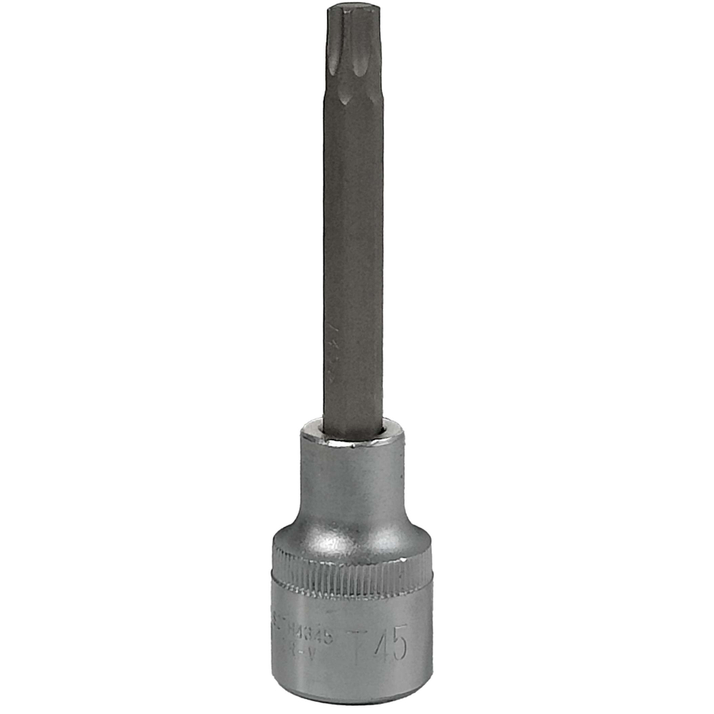 Насадка торцевая 1/2"DR с вставкой-битой TORX® T45 100 мм JONNESWAY S07H4345