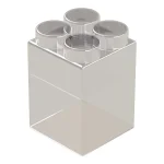 Элемент прозрачный высокий 9x9x15 см для конструктора 7,5"