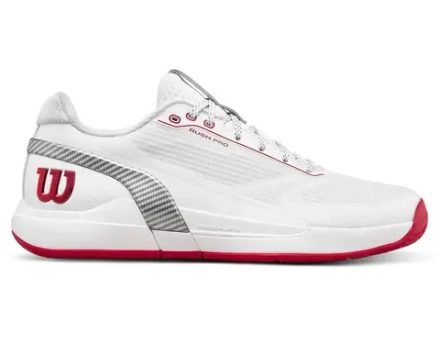 Теннисные кроссовки Wilson Rush Pro 5 CTC - bright white/wilson red/microchip