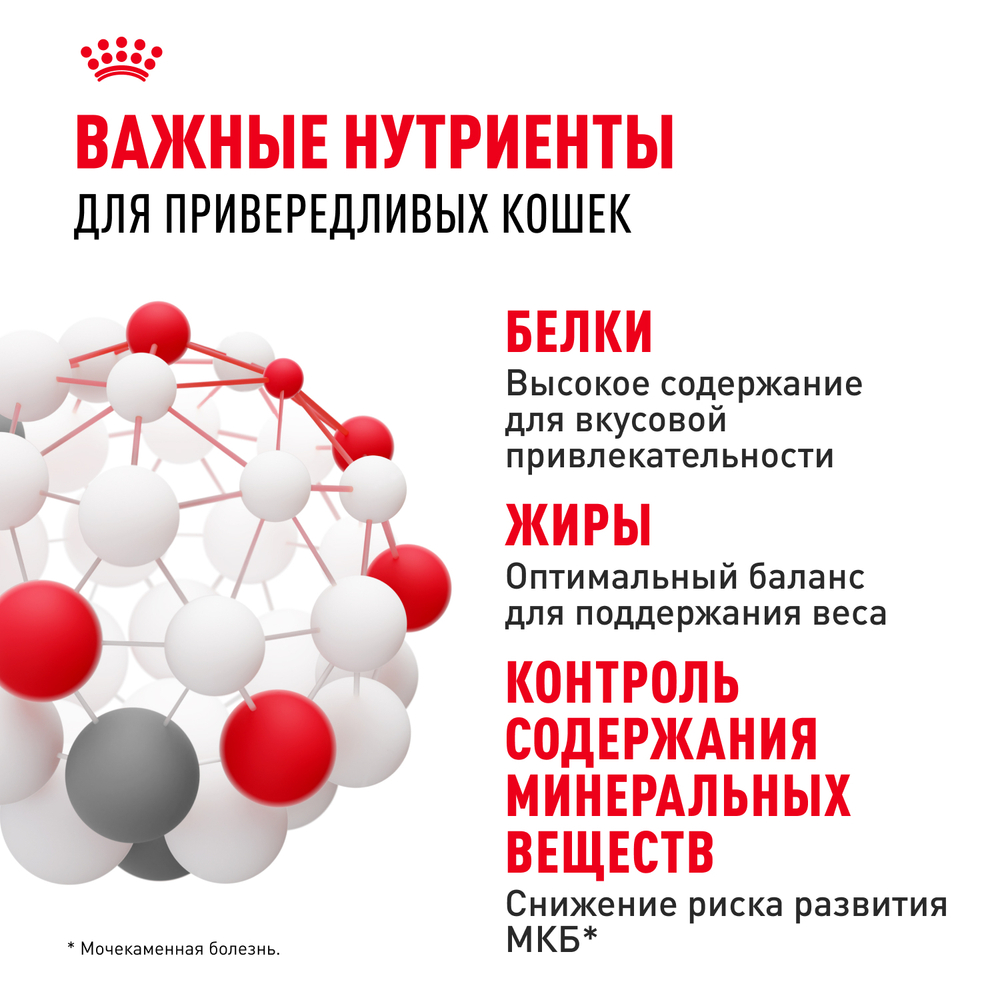 Royal Canin Protein Exigent Корм сухой сбалансированный для привередливых взрослых кошек от 1 года - 0,4 кг