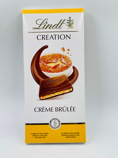 Шоколад молочный Lindt Creation с начинкой Крем-брюле,150 г (Франция)