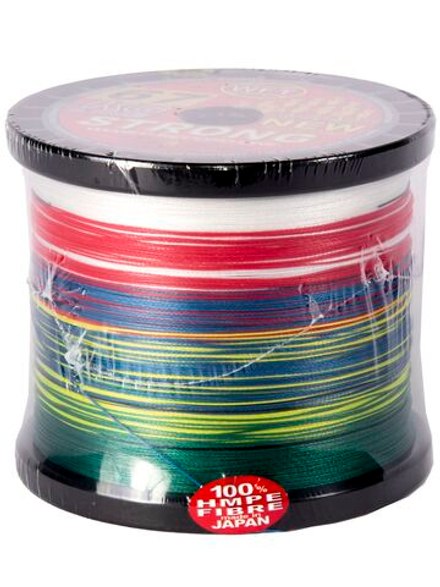 Леска плетёная WFT KG STRONG Multicolor 1000 м, 0,39 мм