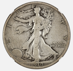 50 центов США шагающая свобода 1919 г. двор D