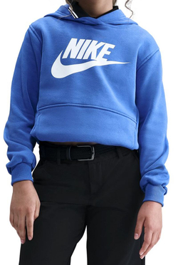 Детская теннисная толстовка Nike Kids Sportswear Club Fleece - comet blue/white