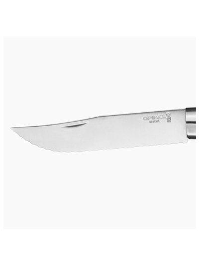 Нож Opinel №12, нержавеющая сталь, рукоять из бука, серрейторная заточка, 002441