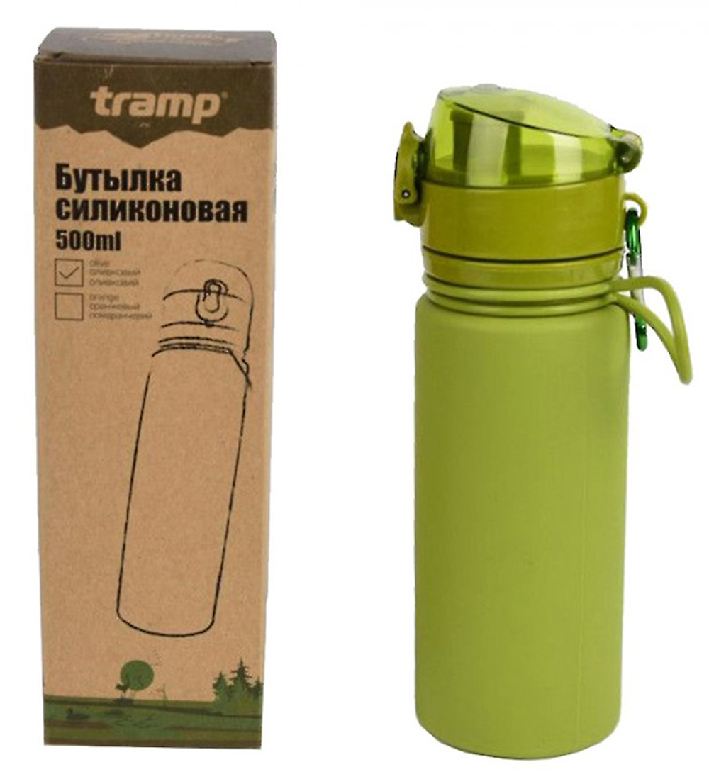 Бутылка силиконовая 0,5 л Tramp TRC-093-6050