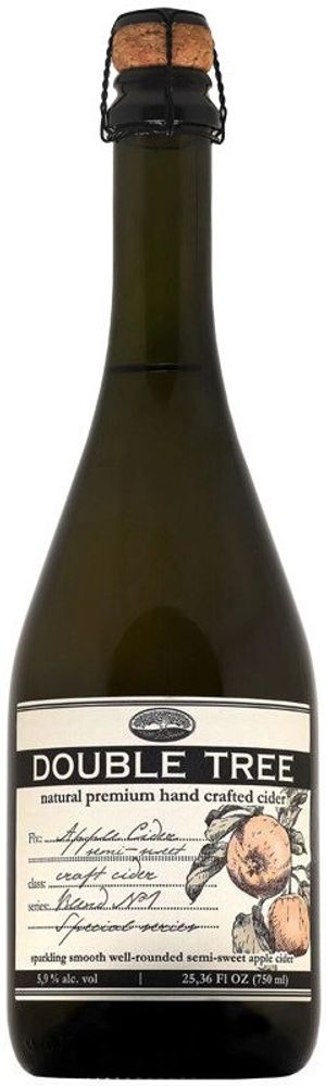 Сидр Дабл Три Красное Яблоко Полусладкий / Double Tree Red Apple 0.75 - стекло