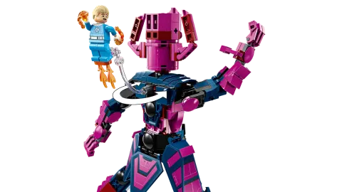 Конструктор LEGO Marvel 76316 Фантастическая четверка против Фигурка Галактуса-конструктора