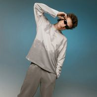 Лонгслив UNIFORM Thermo Minilogo, темно-серый/белый