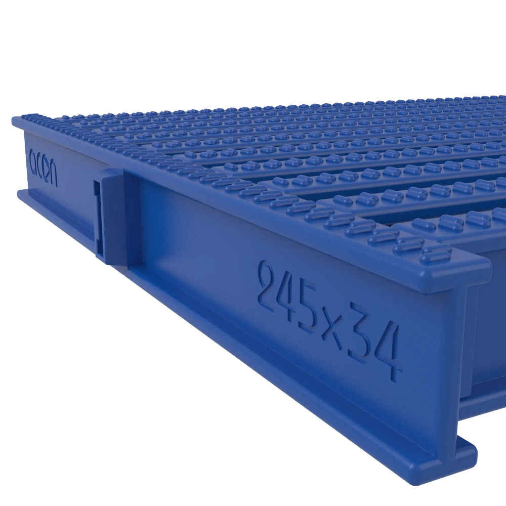 Угловой сегмент ACON 245x34мм, цвет белый, синий, голубой, серый, черный