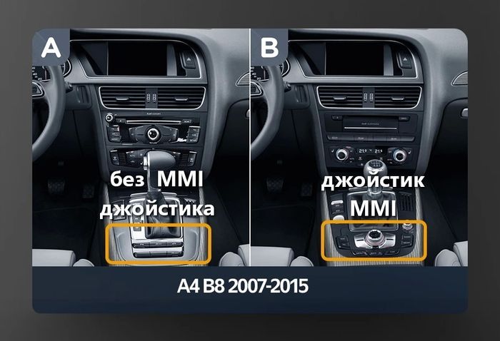 Магнитола для Audi A4 (B8), A5 (8T) 2007-2016 - Kuberg OL-3062 монитор 12.3" в стиле Audi на Android 13, Быстрая, CarPlay, 4G SIM-слот