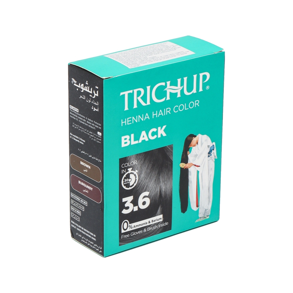 Trichup Heena Хна для волос - черный 3.6 60г