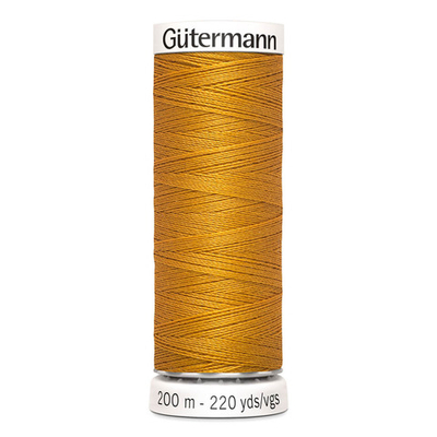 01 Нить Sew-All 100/200 м для всех материалов, 100% полиэстер Gutermann 748277 (412 охра)