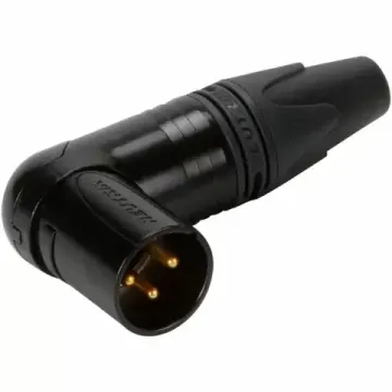 Neutrik NC3MRX-BAG кабельный разъем XLR male угловой, черненый корпус