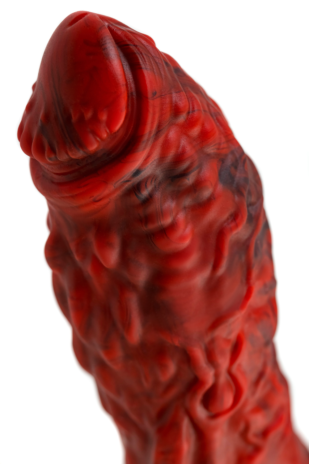 Вибратор Black&Red Monster Docus красный 20 см