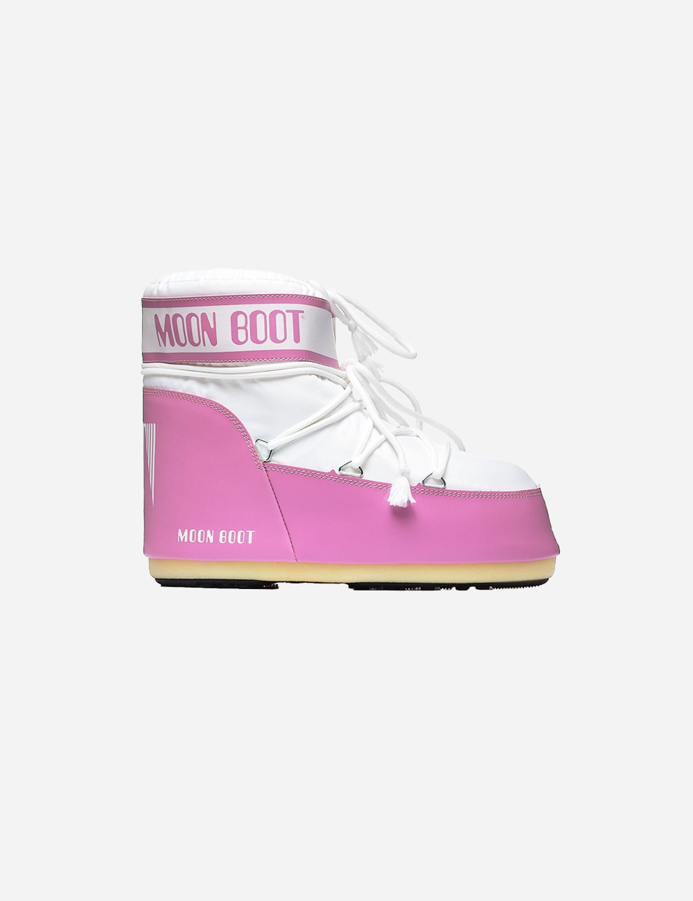 Moon Boot Icon Low White/Pink Nylon (80D1409340JB05)