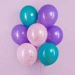 Шар (12''/30 см) С Днем Рождения, Принцесса, Ассорти, пастель, 5 ст, 25 шт.