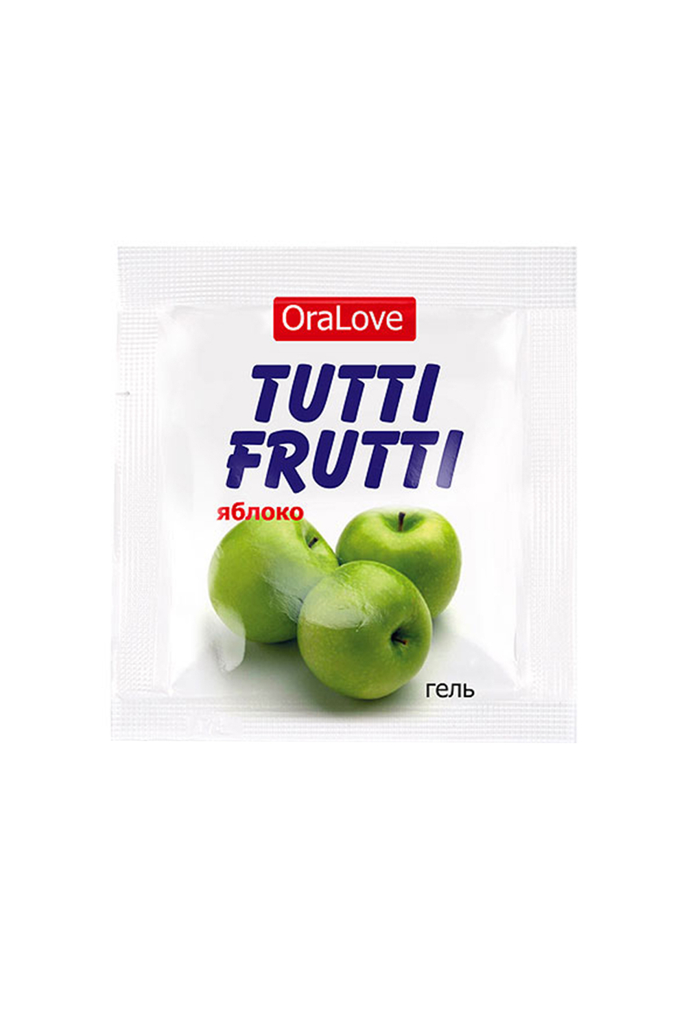Съедобная гель-смазка Tutti-Frutti со вкусом яблока 4 г
