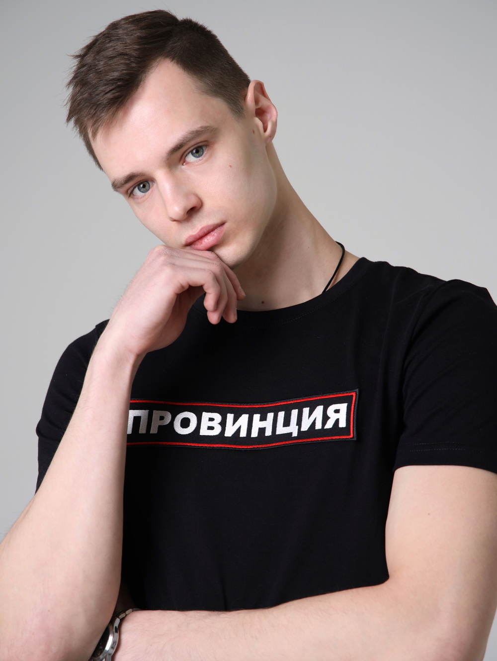 футболка провинция черная черный