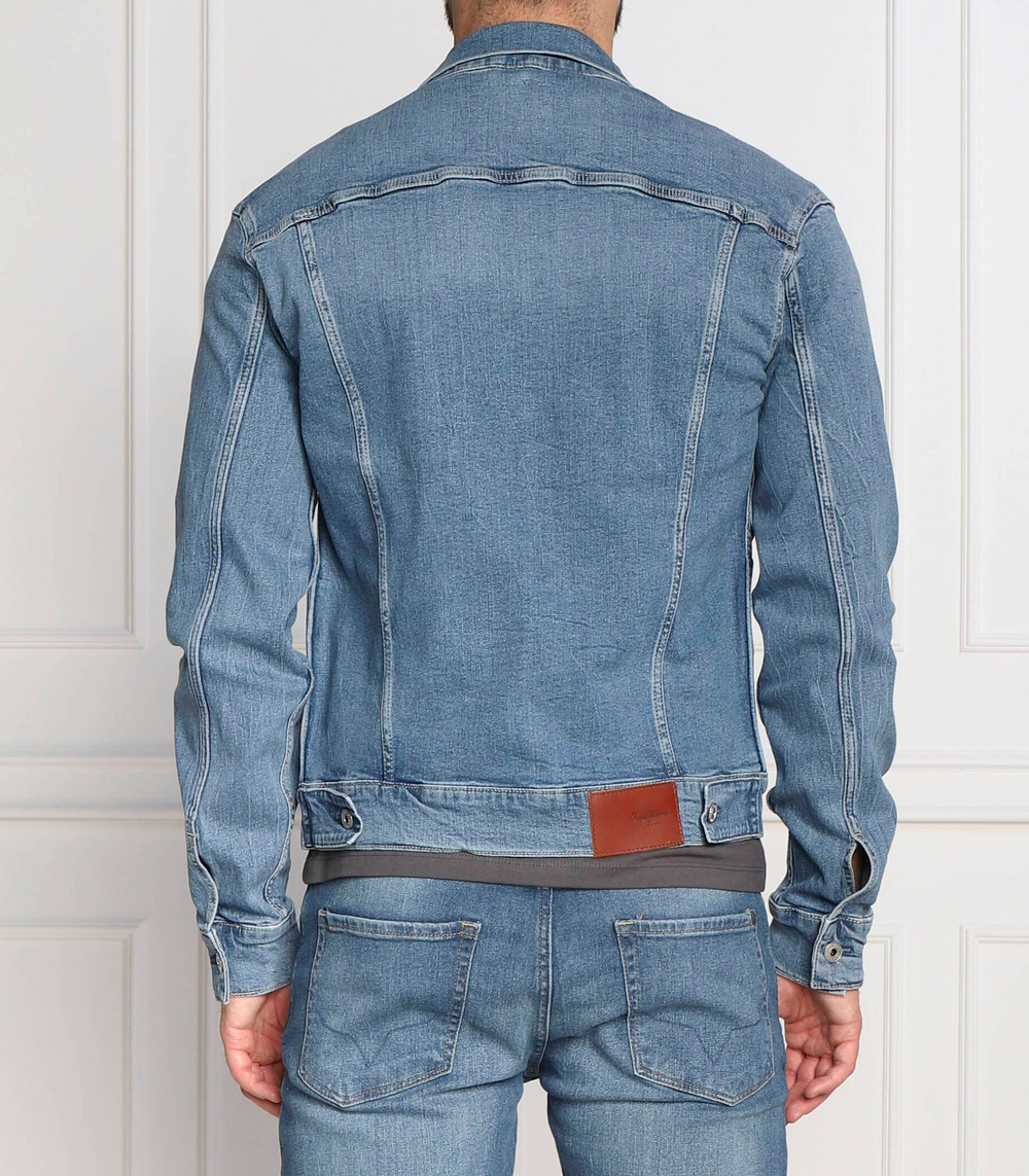 джинсовая куртка pinner Pepe Jeans London - голубой(PM402465HQ0)