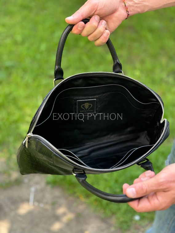Мужской портфель из крокодиловой кожи в стиле Louis Vuitton BG-505