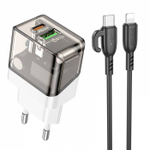 Зарядное устройство на Lightning Borofone BA80A PD20W+ QC3.0(black)