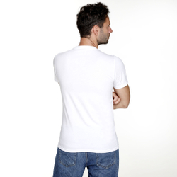 Мужское теннисное поло Tennis-Point Graffity T-Shirt Men - White, Multicoloured