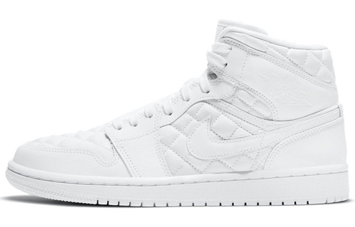 Air Jordan 1 Mid Se 'White Quilted' Women's