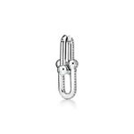 Серьги из белого золота 18k с бриллиантами, Tiffany 💠Hard Wear Large