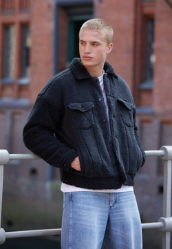 Куртка утепленная мужская WRANGLER SHERPA JACKET FADED BLACK