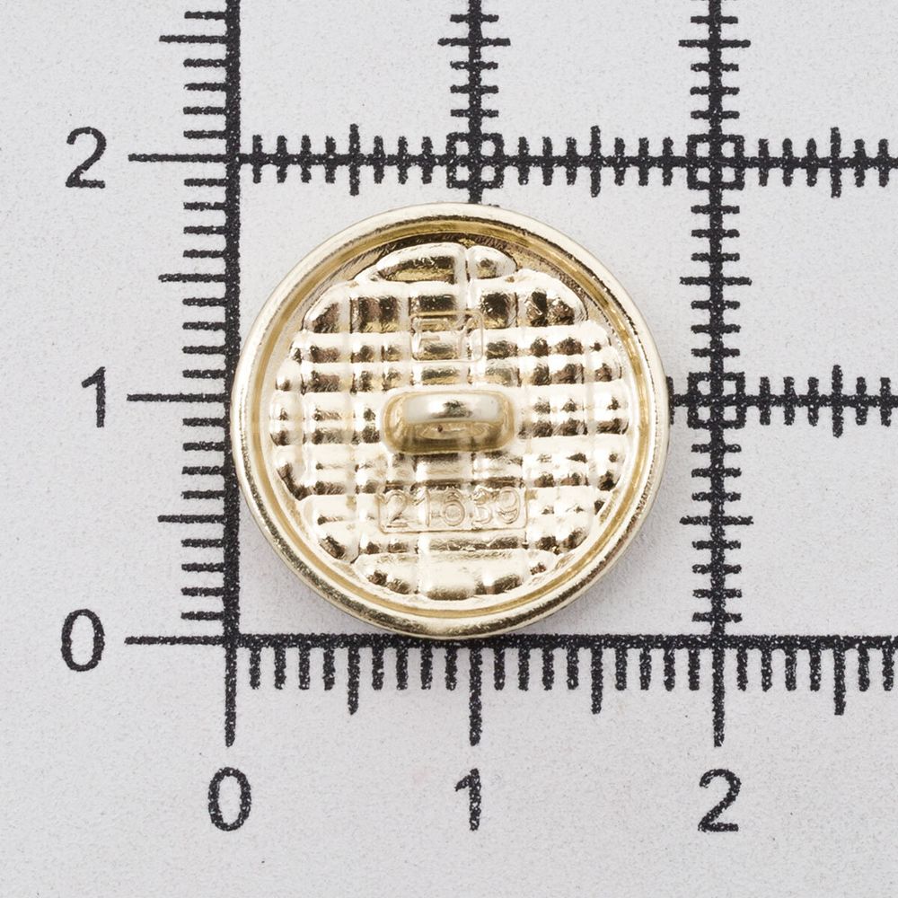 Пуговицы металл на ножке 28L=18 мм, Gold (золотой), 10 шт, MP06
