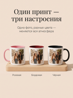 Цветная кружка с фотографией на заказ