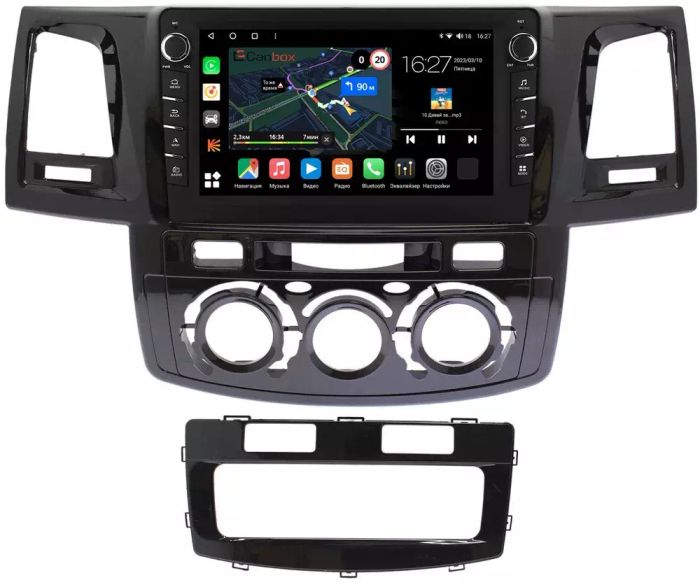 Магнитола для Toyota HiLux 2011-2015 - Canbox 9414 Android 10, Быстрая, CarPlay, 4G SIM-слот