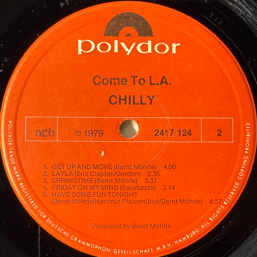 Chilly ‎– Come To L.A. (Скандинавия 1979г.)