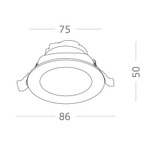 Светильник встраиваемый LED 8W 4000K