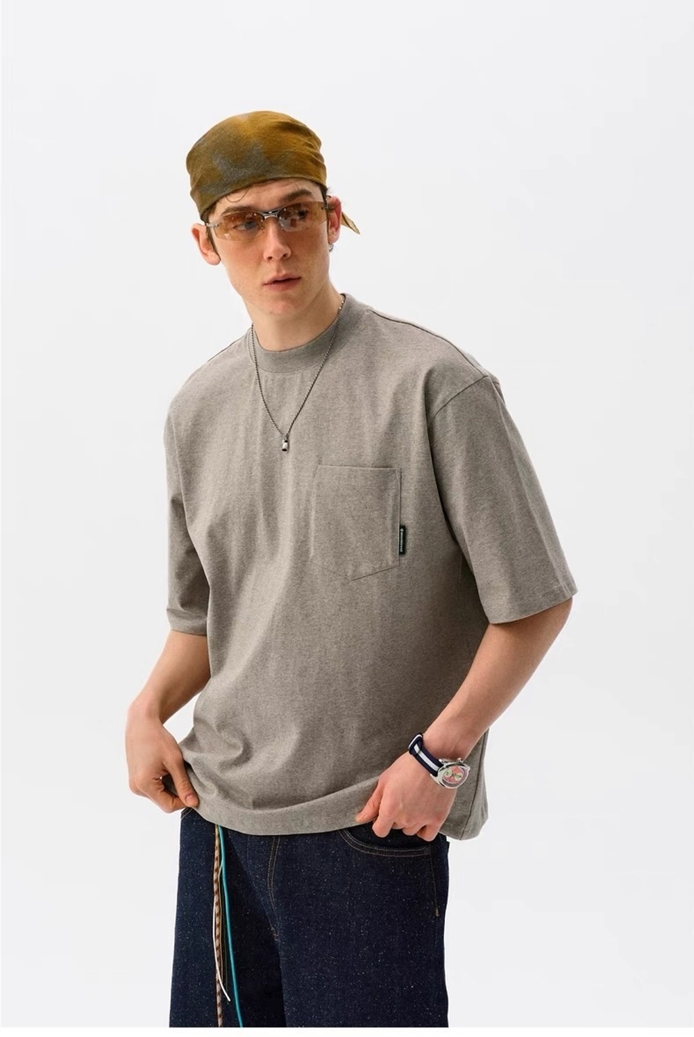 Футболка Nothomme Monterest Pocket бежевый