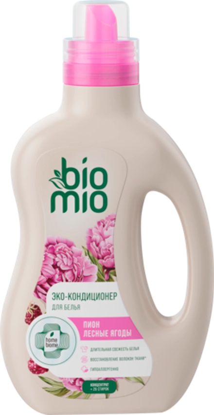 BioMio BIO SOFT Кондиционер для белья, Пион-Лесные ягоды, 800мл, блок 6шт., БиоМио